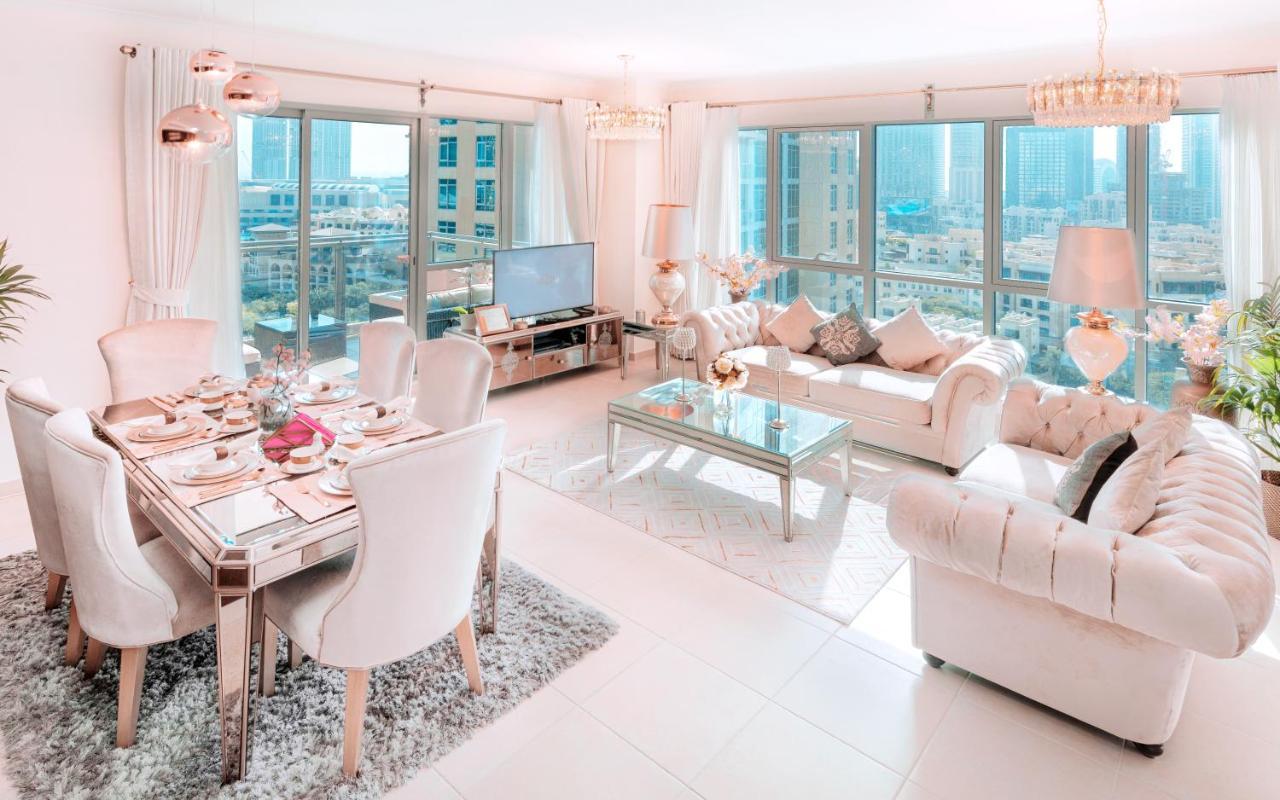 Elite Royal Apartment - Full Burj Khalifa & Fountain View - Pearl Дубай Екстериор снимка