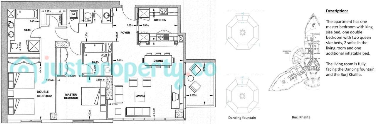 Elite Royal Apartment - Full Burj Khalifa & Fountain View - Pearl Дубай Екстериор снимка